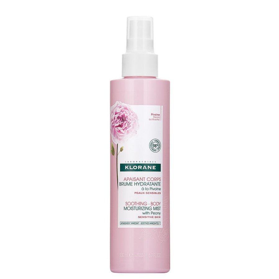 Klorane Latte Idratante Nebulizzato alla Peonia 200 ml -  Latte Corpo Lenitivo Spray