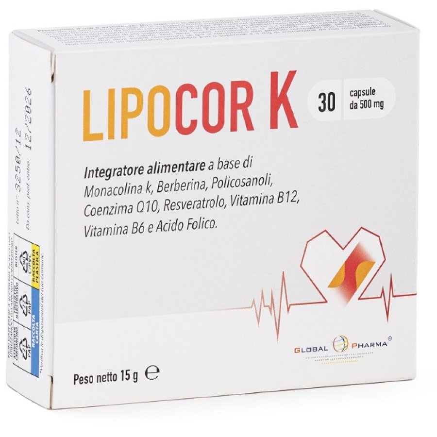 LIPOCOR K, 30 Capsule