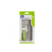 Chicco Grattugia e Cucchiaio In Silicone - Set Utensili per la Pappa dei Bambini