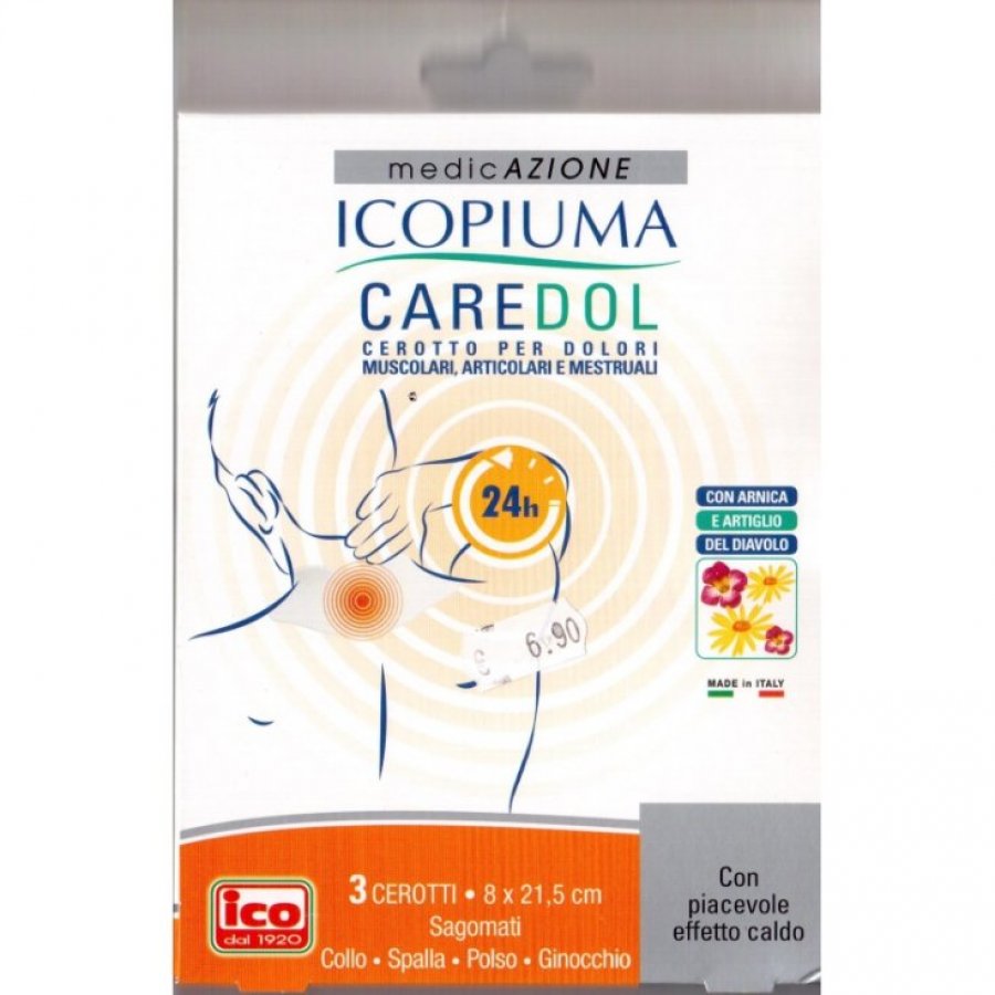 Caredol Icopiuma - Cerotti Collo/Spalla 3 Pezzi 8X21,5cm