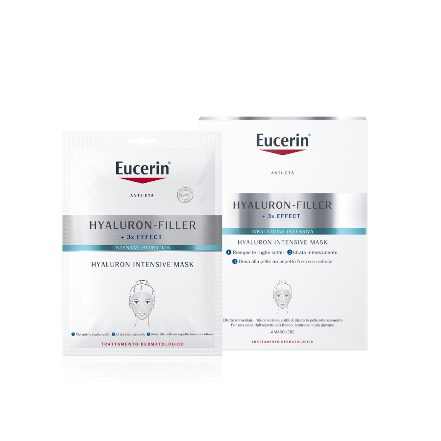 Eucerin Hyaluron Filler - +3x Effect Intensive Mask Maschera Intensiva, 1 pezzo