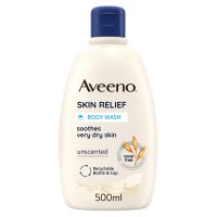 Aveeno Bagno Doccia Lenitivo Skin Relief, Ipoallergenico, Pelle Secca, Avena Lenitiva, 500ml