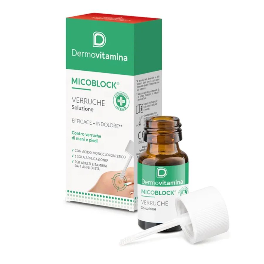 Dermovitamina, Micoblock Verruche Mani e Piedi, 2 ml
