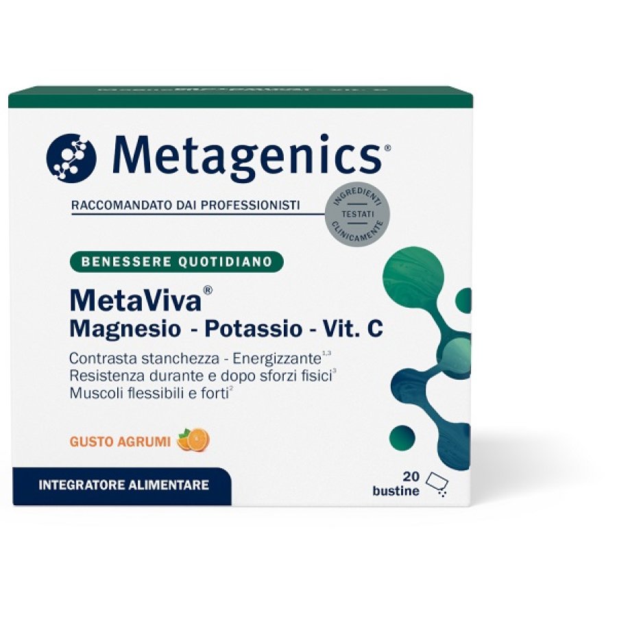 METAVIVA MG-K-VIT C, 20 bustine METAVIVA MG-K-VIT C, 20 bustine