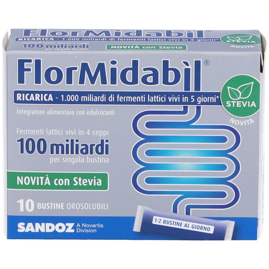 Flormidabil Ricarica Stevia, 10 Bustine