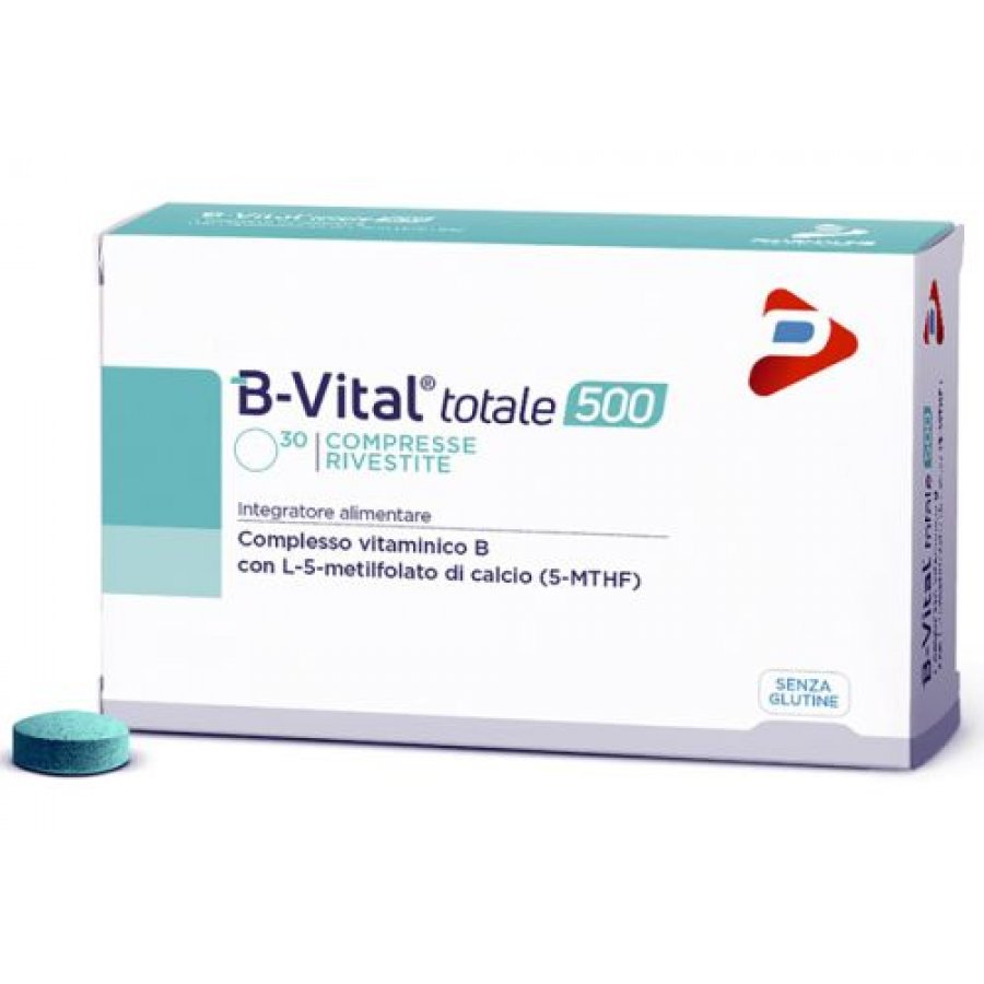 Pharma Line - B-Vital Totale 500 30 Compresse: Integratore di Complesso Vitaminico B per Energia e Benessere
