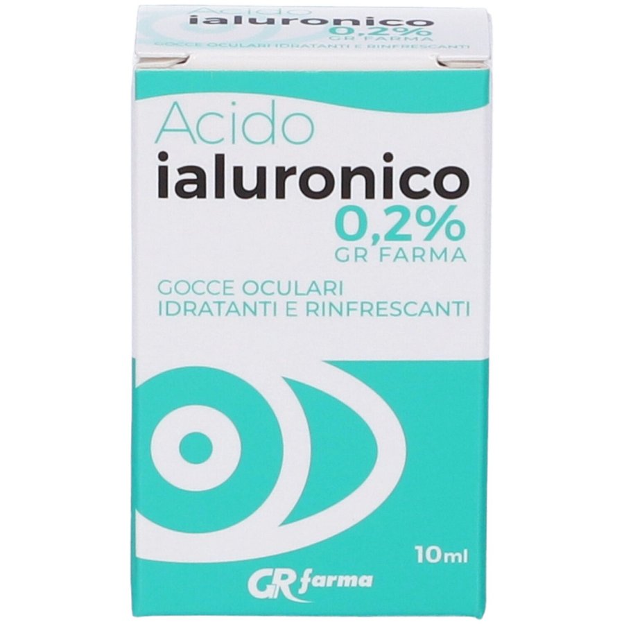 GR Farma, Gocce Oculari Idratanti e Rinfrescanti 0,2%, 10 ml