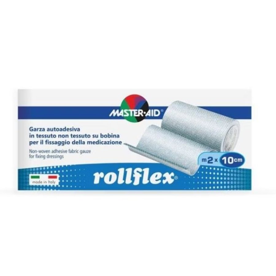Master-Aid Rollflex Garza Autoadesiva, 10 cm x 2 m 1 pezzo