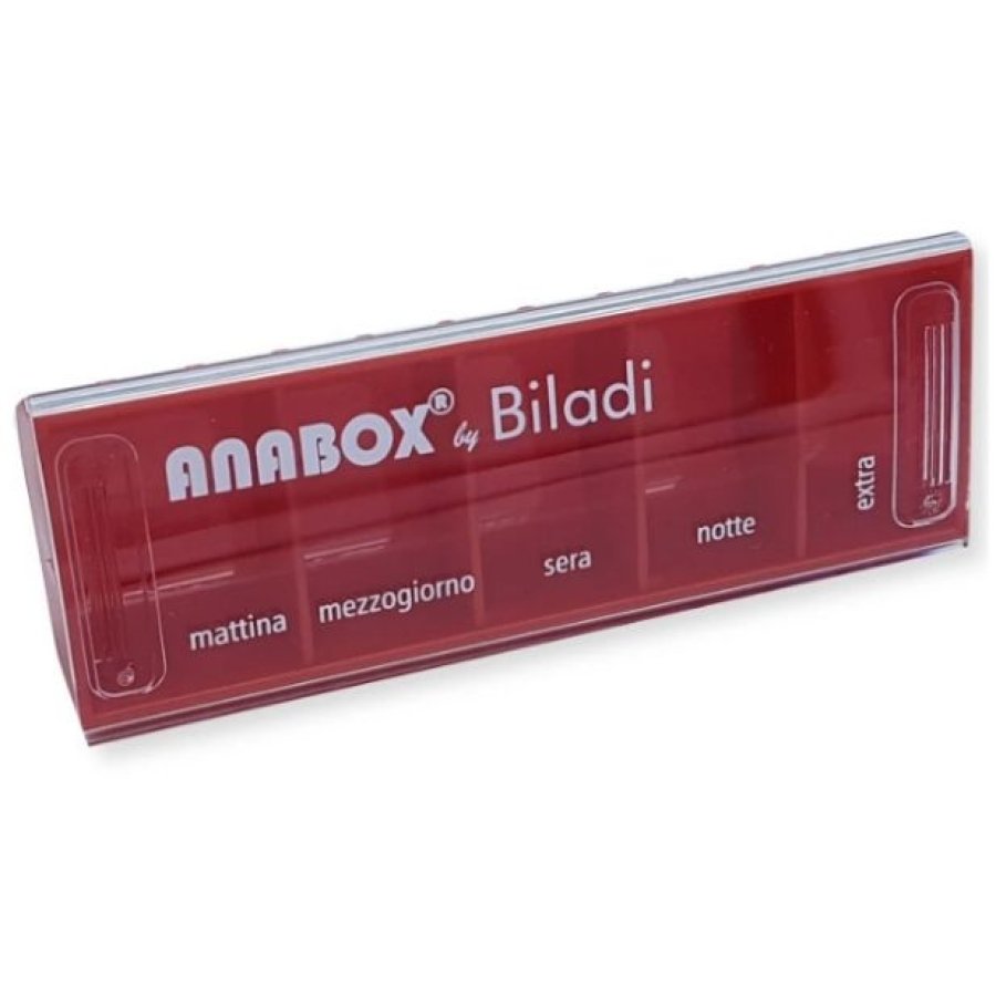 Anabox Portapillole Giornaliero con 5 Scomparti, 1 pezzo