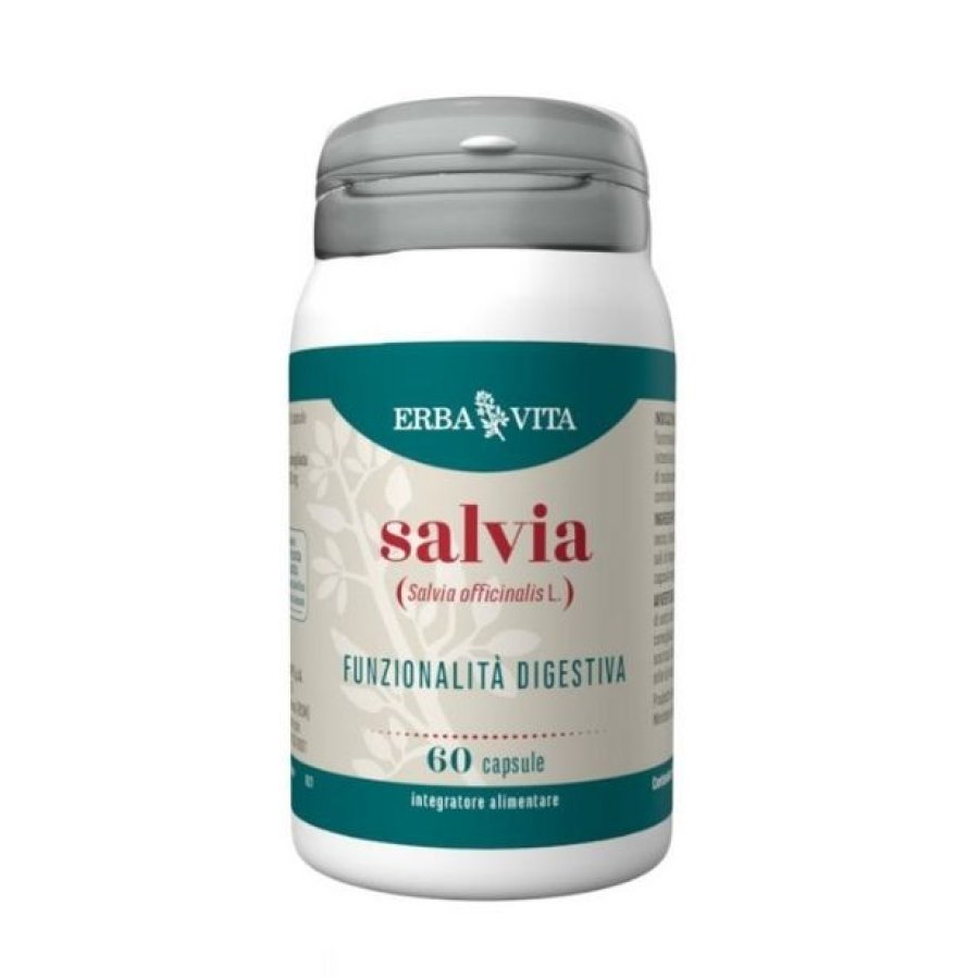 Erba Vita Salvia Integratore Intestinale 400 Mg 60 Capsule
