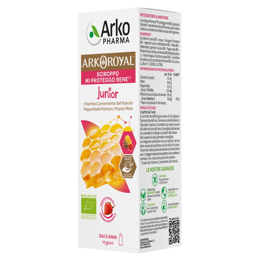 ARKOROYAL Sciroppo Mi Proteggo Bene Junior, 140 ml ARKOROYAL Sciroppo Mi Proteggo Bene Junior, 140 ml