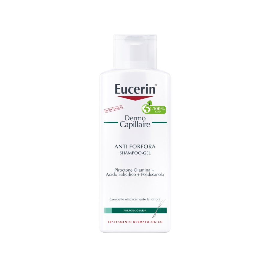 Eucerin DermoCapillaire - Shampoo Gel Antiforfora Grassa, 250ml