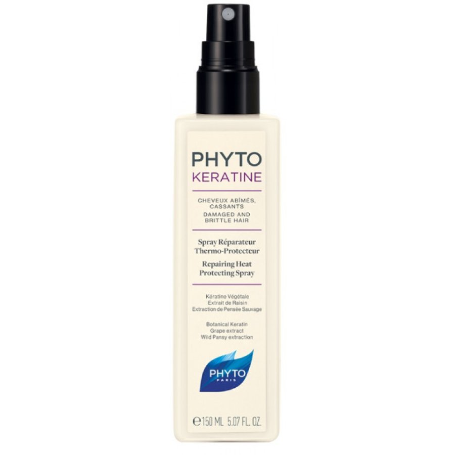 Phyto Phytokeratine Spray Riparatore Termoprotettore per Capelli, 150 ml
