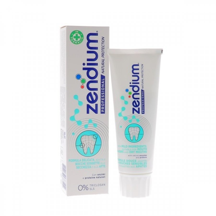 Zendium Dentifricio Secchezza E Afte 75ml - Protezione Delicata per Bocche Sensibili