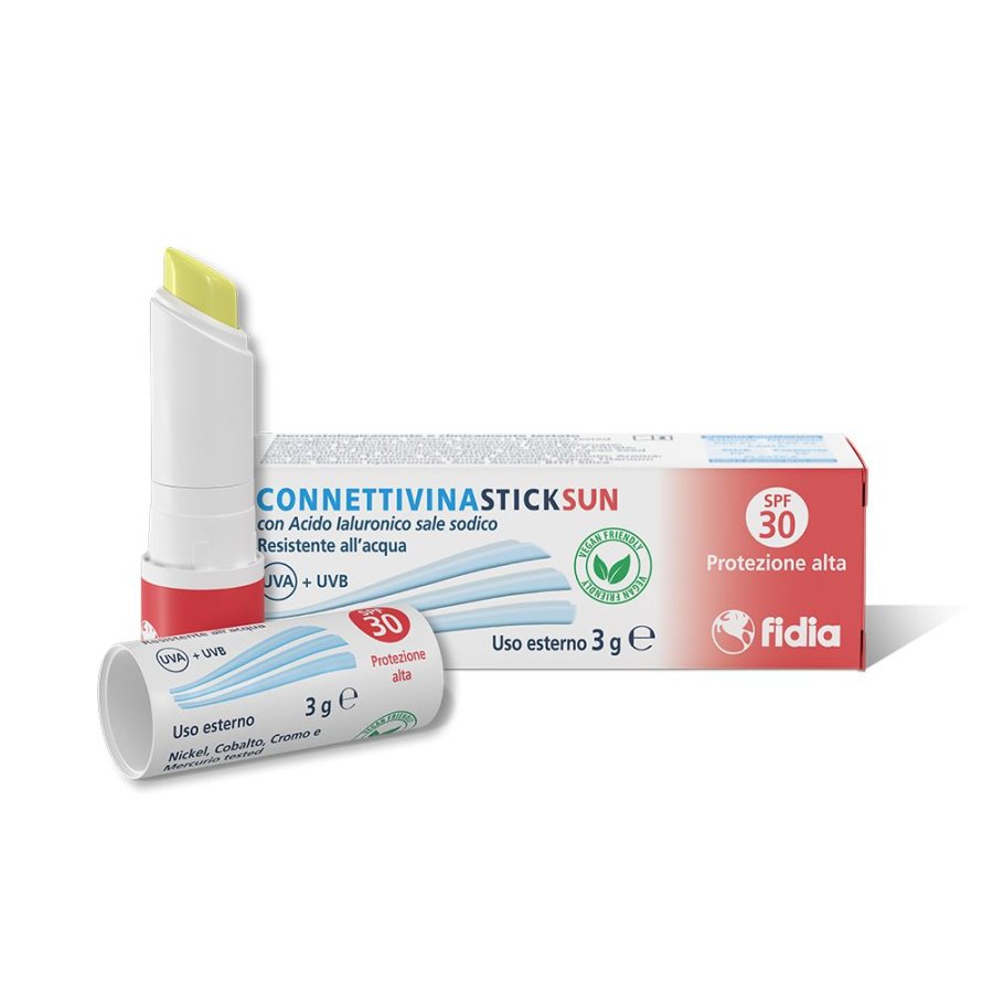 Fidia, Connettivina Stick Labbra Sun SPF30, 3 g
