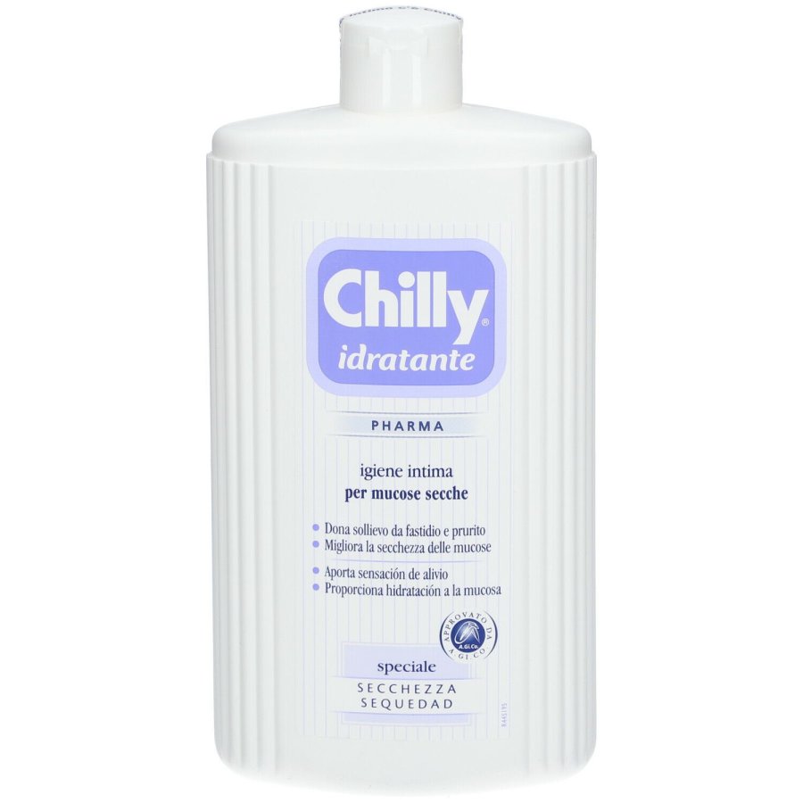 Chilly Pharma Idratante 500 ml - Detergente Intimo Donna per Mucose Secche