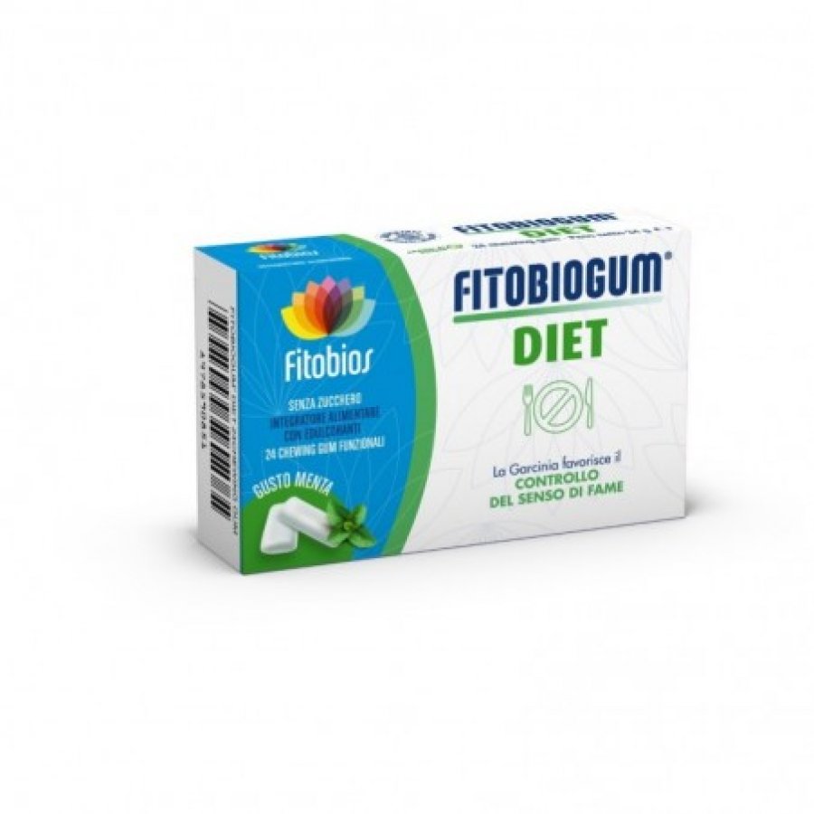 Fitobiogum Diet 24 Chewing Gum - Integratore a Base di Chewing Gum Dimagranti