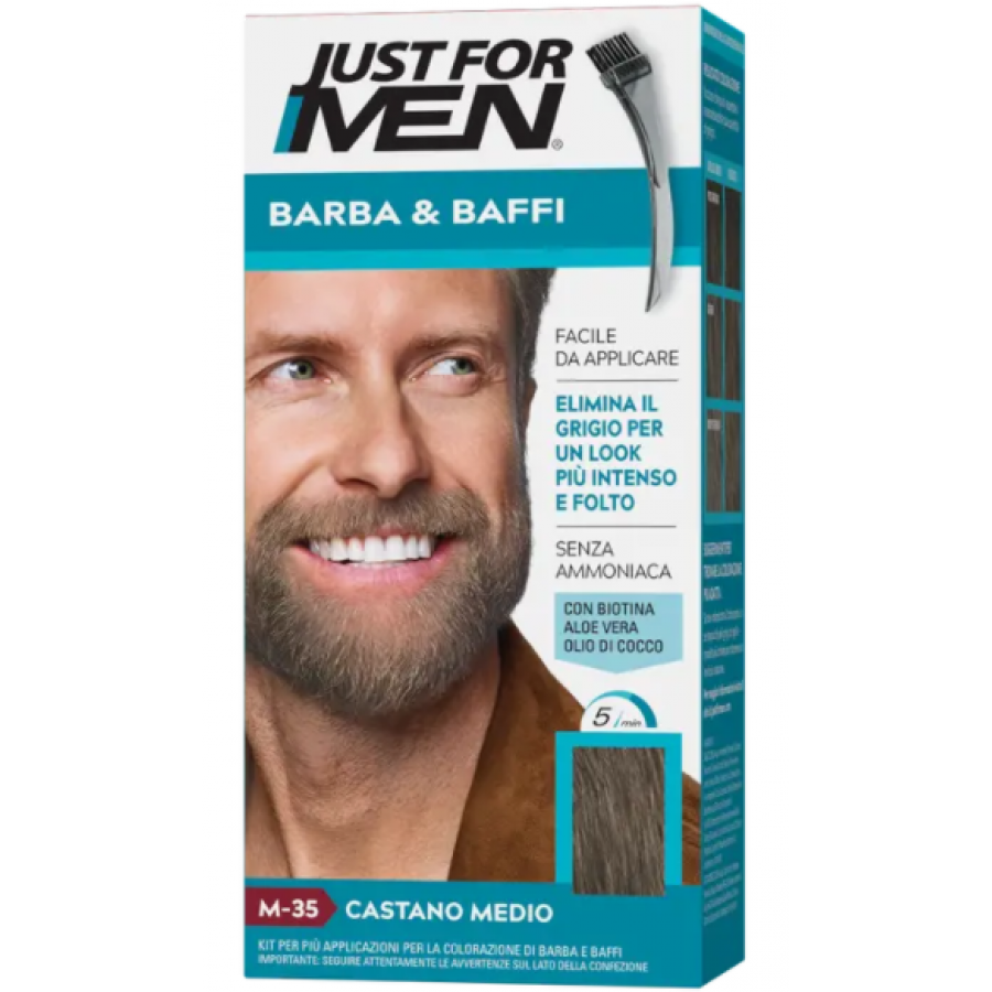 Just For Men - Barba&Baffi M35 Castano Medio 51g