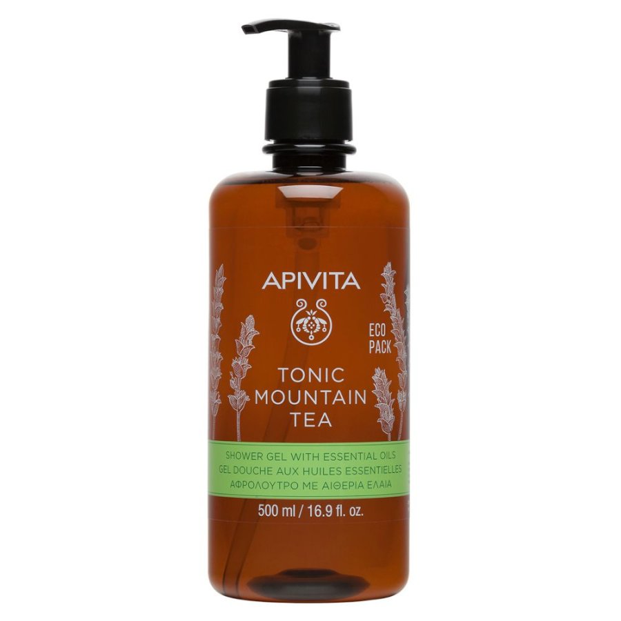 Apivita Tonic Mountain Tea Gel Doccia, 500 ml