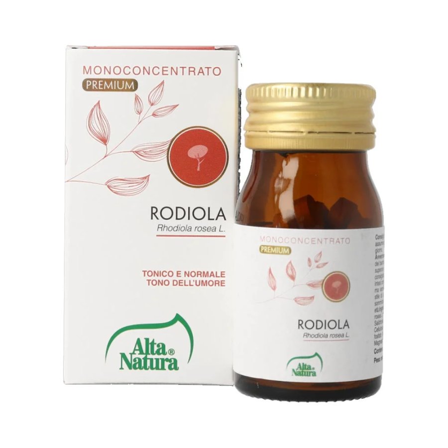 Terranata Rodiola 60 compresse - Integratore Alimentare Monoconcentrato per Tonico e Umore