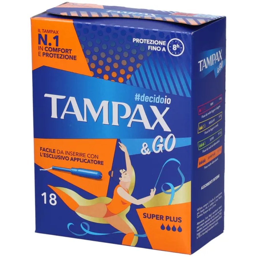 Tampax & Go, 18 Tamponi Super Plus 
