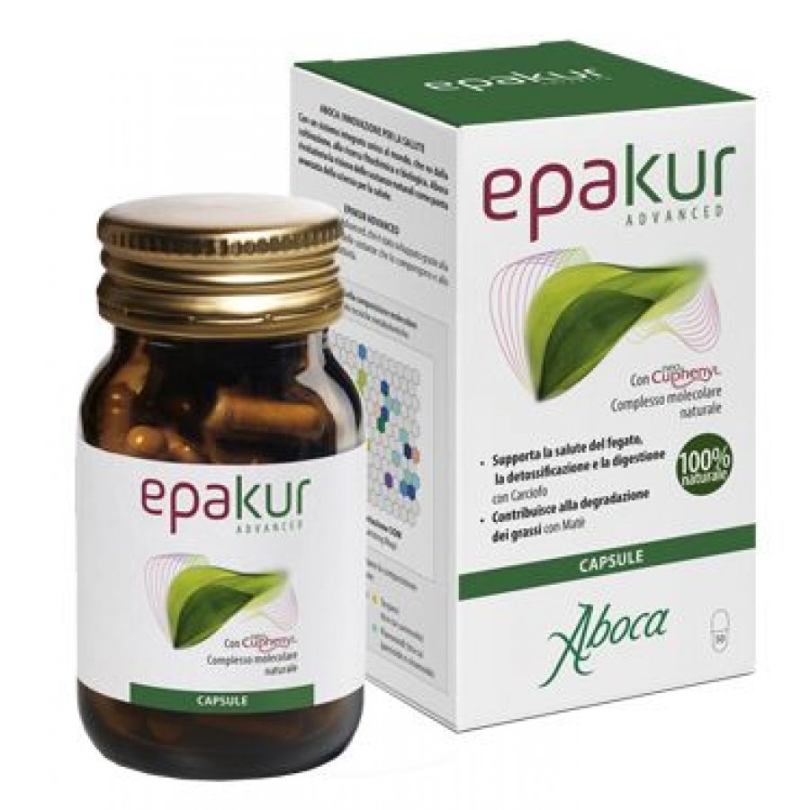 Aboca Epakur Advanced - 50 Capsule per la Salute del Fegato con Carciofo e Rosmarino