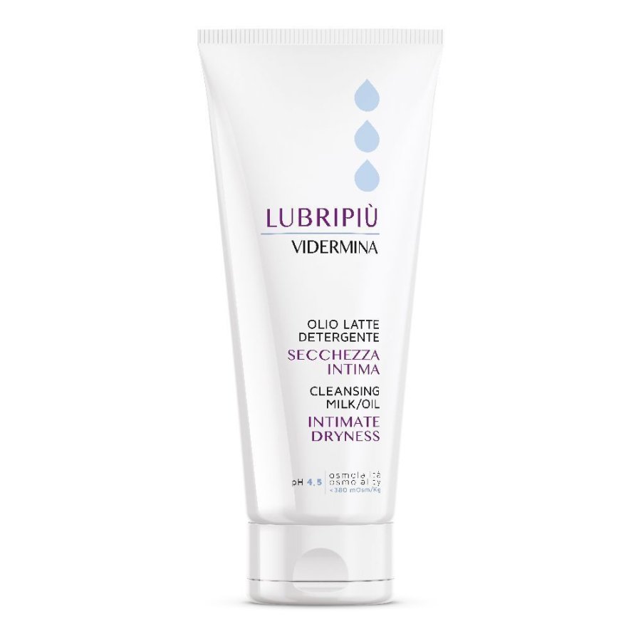 Lubripiù, Vidermina Olio Latte Detergente, 200 ml