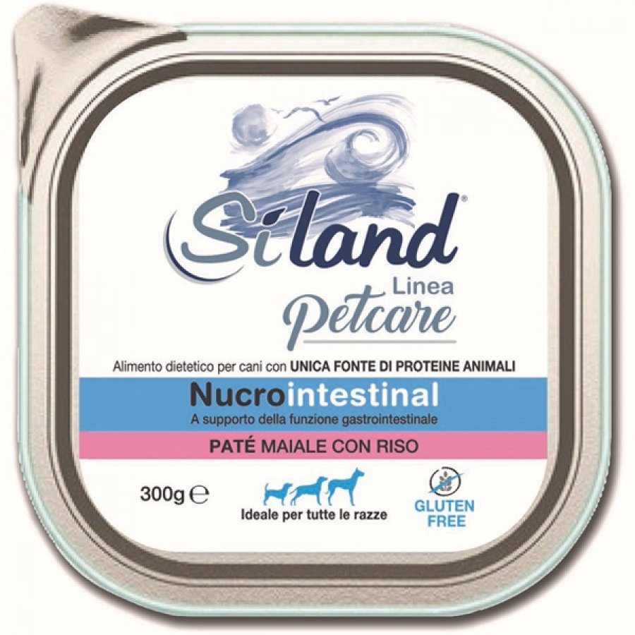 Siland Nucrointestinal Alimento per Cani Maiale/Riso 300g - Supporto Gastrointestinale