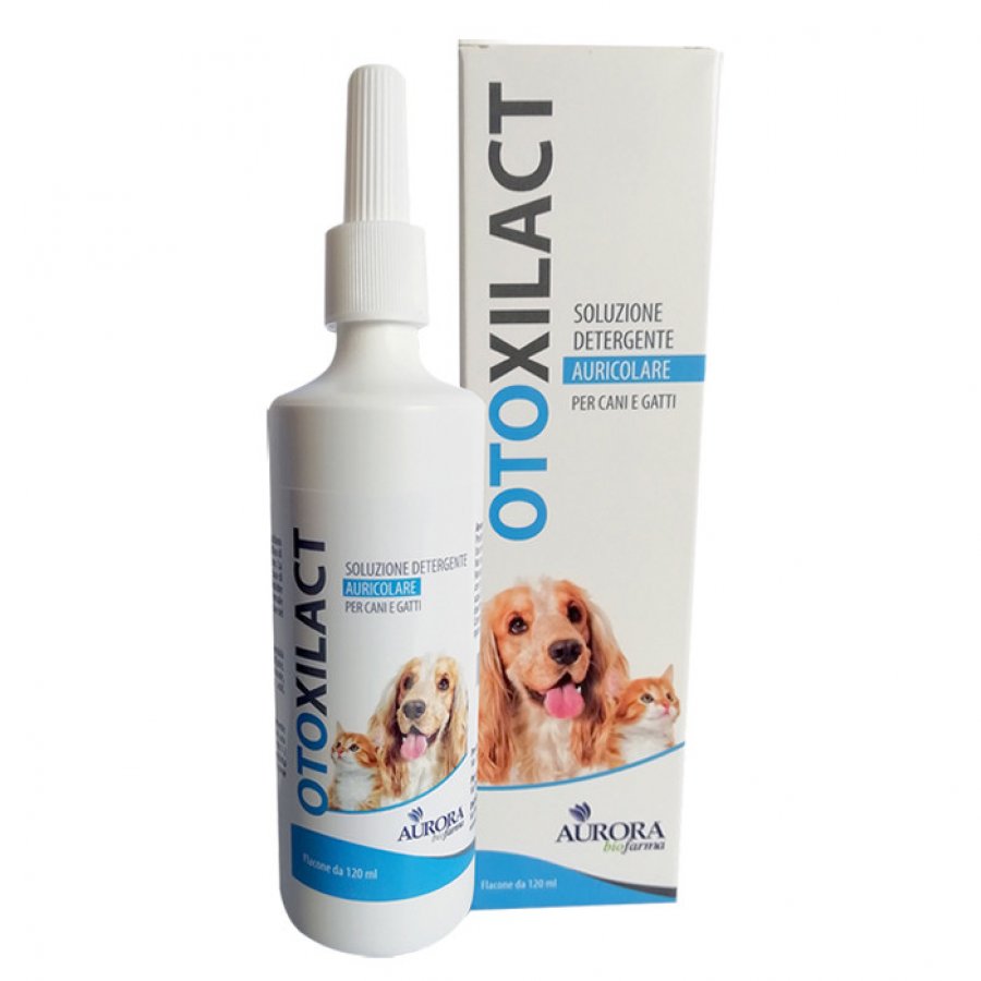 Otoxilact Detergente Auricolare per Cani e Gatti 120ml - Pulizia e Igiene delle Orecchie