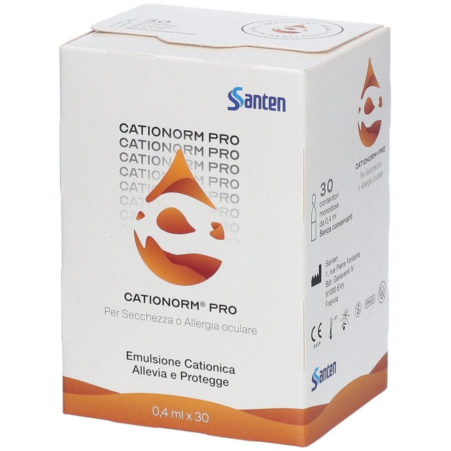 Cationorm Pro&nbsp;Emulsione Cationica, 30 Flaconcini Monodose da 0,4 ml