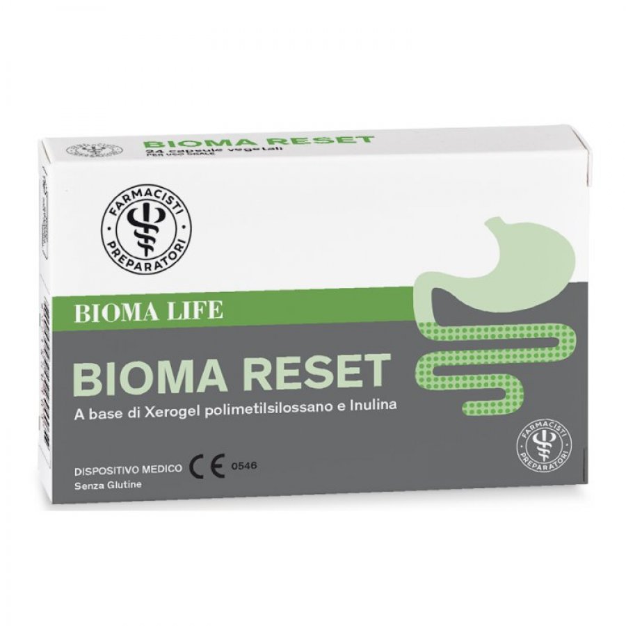 Unifarco Bioma Reset 15 Capsule - Detossificante e Riequilibrante della Flora Batterica