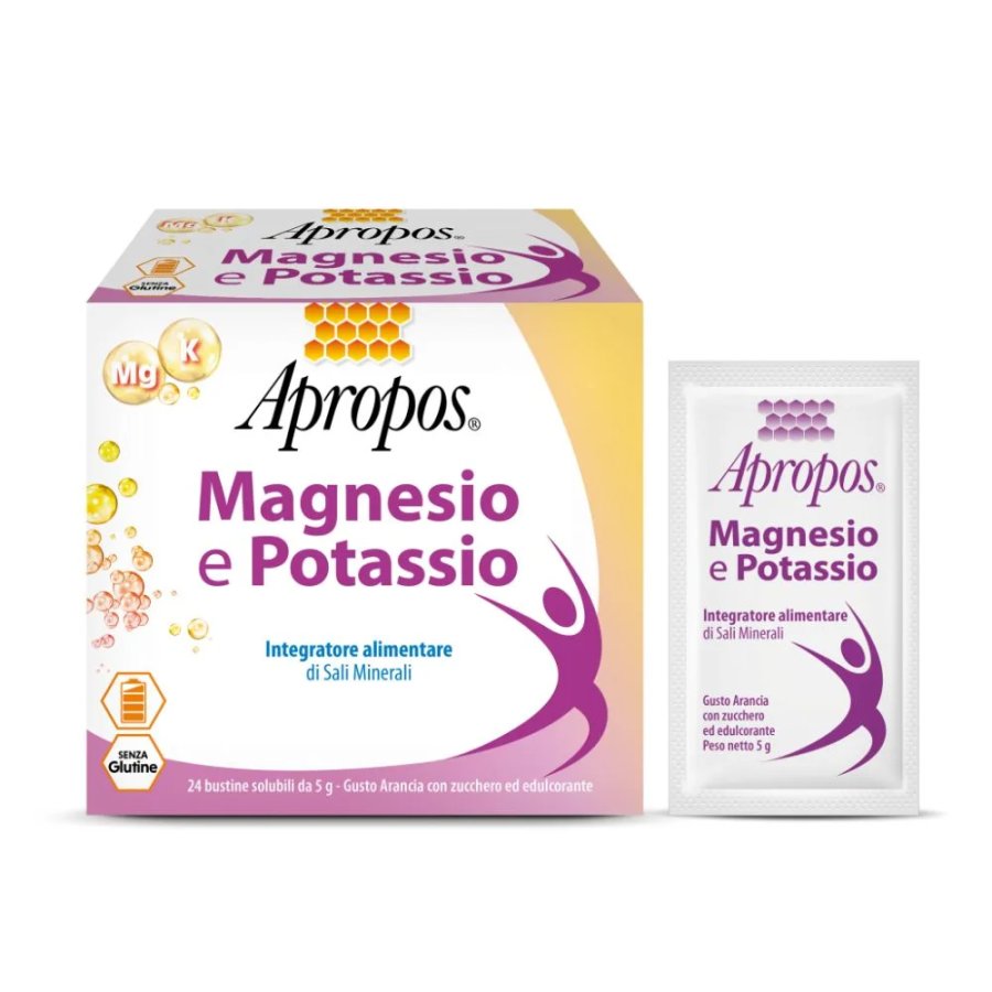 Apropos, Vita+ Magnesio & Potassio Arancia, 24 bustine