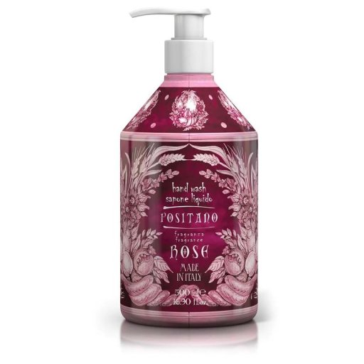 Le Maioliche Sapone Liquido Positano Rose 500ml – Detergente Mani Profumato