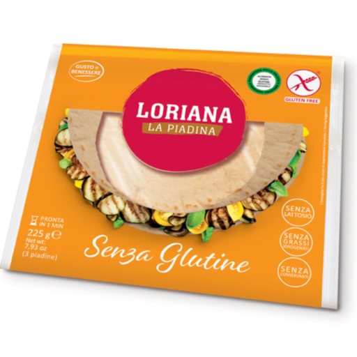 Loriana Piadina, 225 g - Senza Lattosio, Senza Glutine