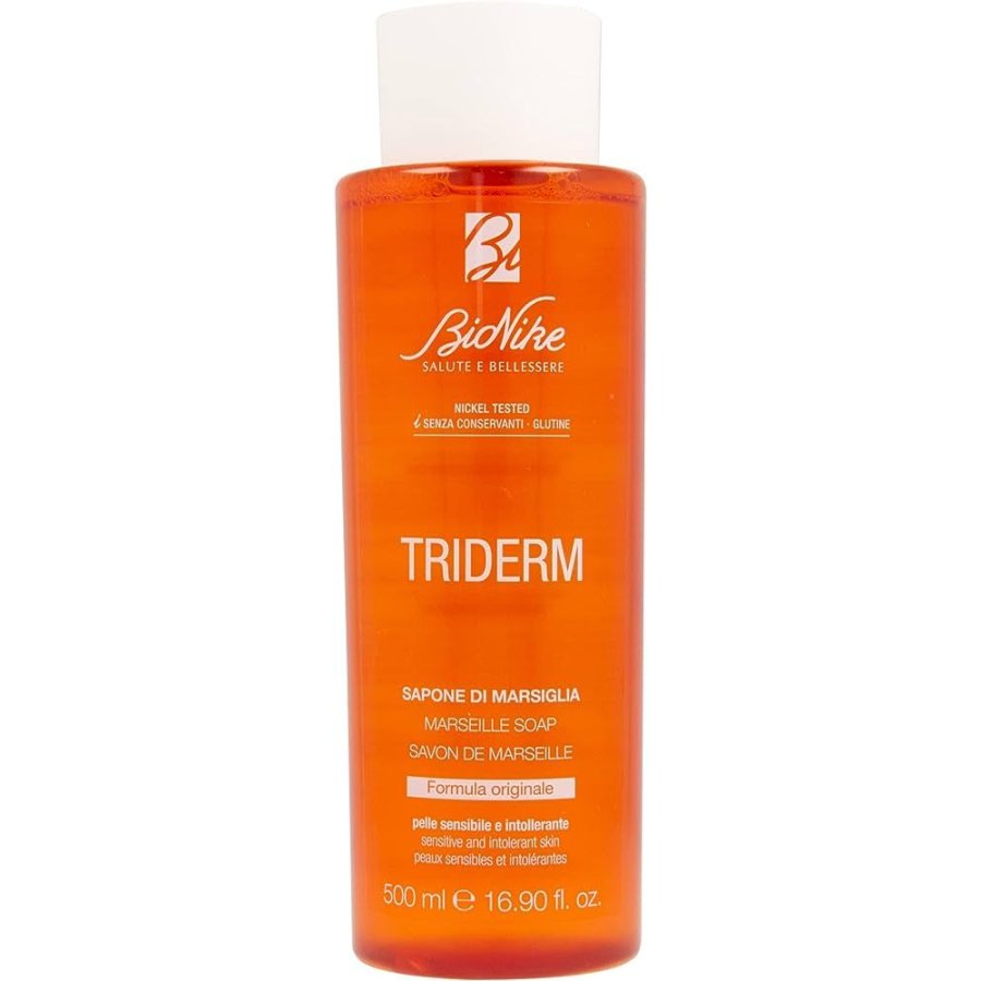 Bionike Triderm, Sapone Marsiglia Pelli Sensibili Intolleranti, 500 ml