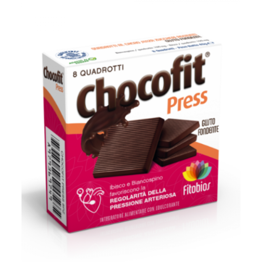 Chocofit Press 8 pezzi da 5g - Cioccolatini Funzionali per il Benessere