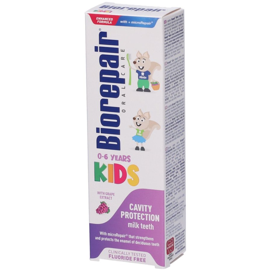 Biorepair Dentifricio Kids Uva 0/6 Anni, 50 ml