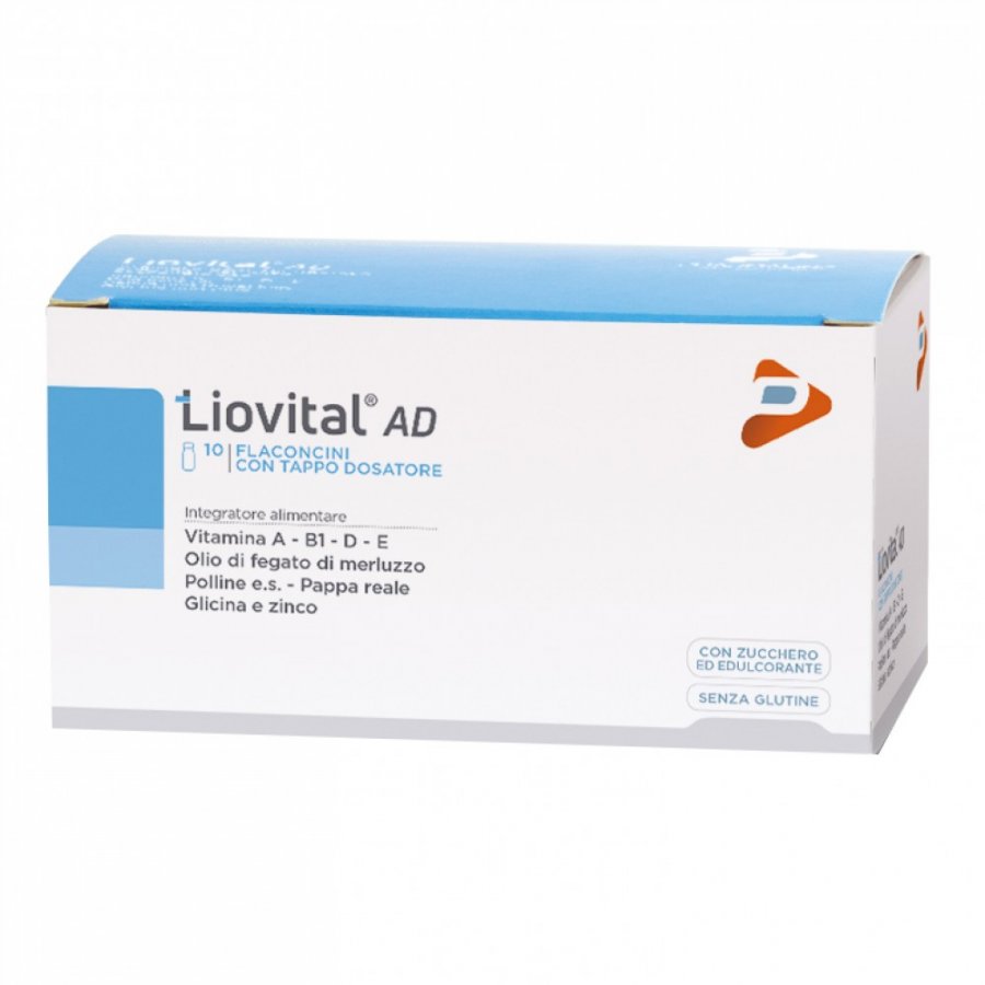 Pharma Line - Liovital Adulti 10 Flaconcini da 10ml: Integratore di Vitamina C e Zinco
