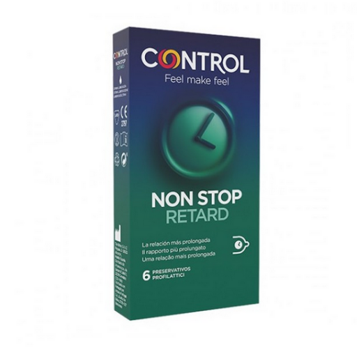 Control Retard 6 Preservativi - Control New Non Stop Retard per Rapporti Prolungati