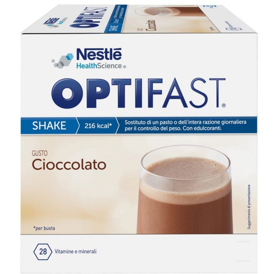 Nestlé Optifast Shake Cioccolato 6 Buste - Sostituto del Pasto per la Perdita di Peso