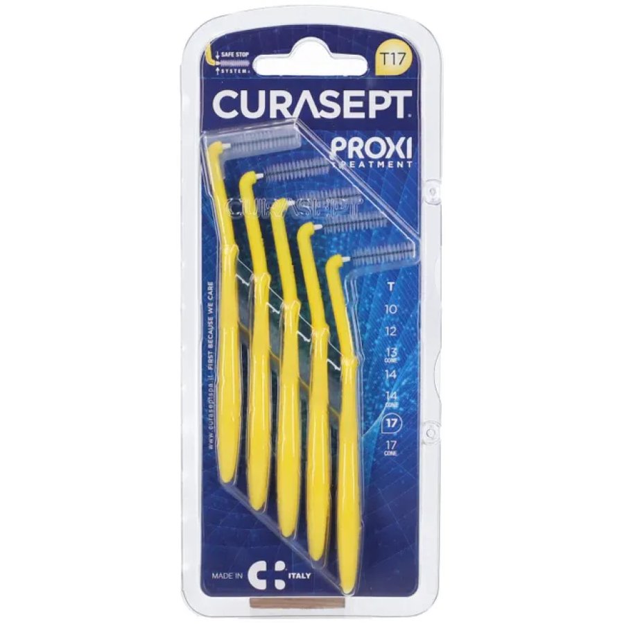 Curasept Proxi Angle Scovolino T17 Giallo 5 Pezzi 1,7mm