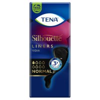 Tena Silhouette Noir Normal 26 Pezzi - Proteggi-slip Neri per Perdite Urinarie Leggere