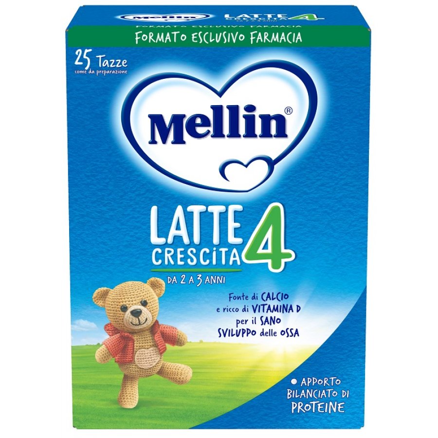 Mellin 4 Latte in Polvere 700g - Latte di Crescita per Bambini da 2 a 3 Anni