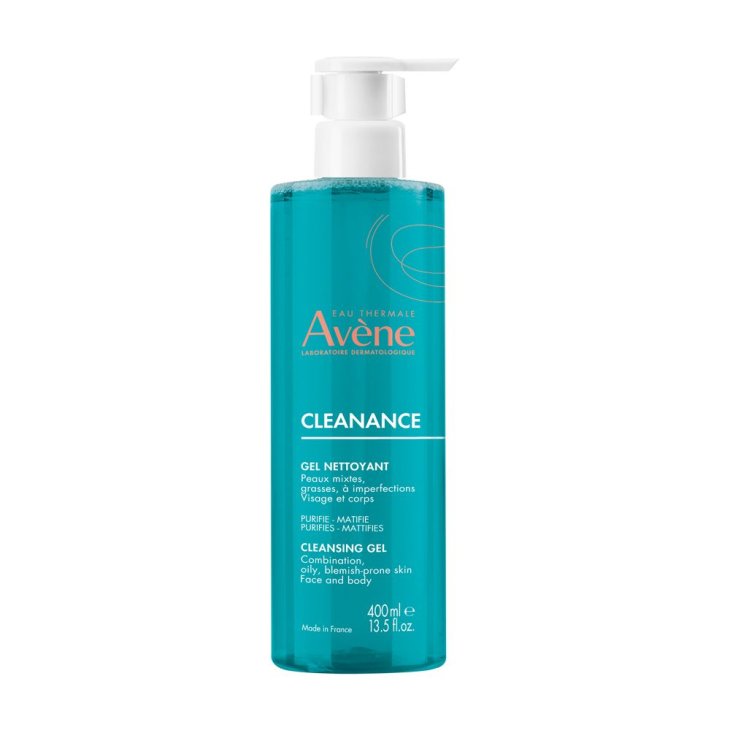 Avène, Cleanance Gel Detergente Senza Sapone Viso e Corpo, 400 ml