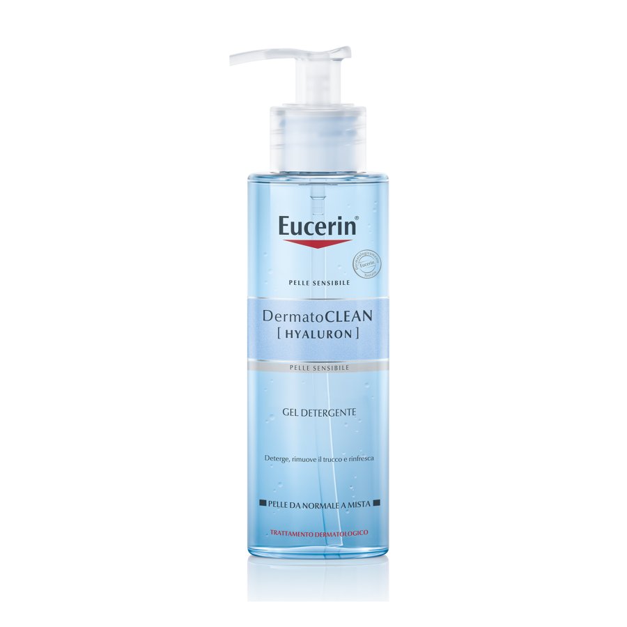 Eucerin DermatoCLEAN - [HYALURON] Gel Detergente Pelle Normale e Mista, 200ml