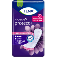 Tena Discreet Normal Night Assorbenti 10 Pezzi - Protezione Notturna per un Riposo Sereno