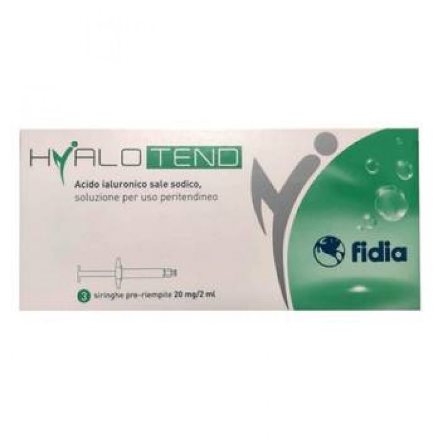 Hyalotend - Siringa Uso Peritendineo 20mg/2ml 3 Pezzi - Trattamento Avanzato per Tendini