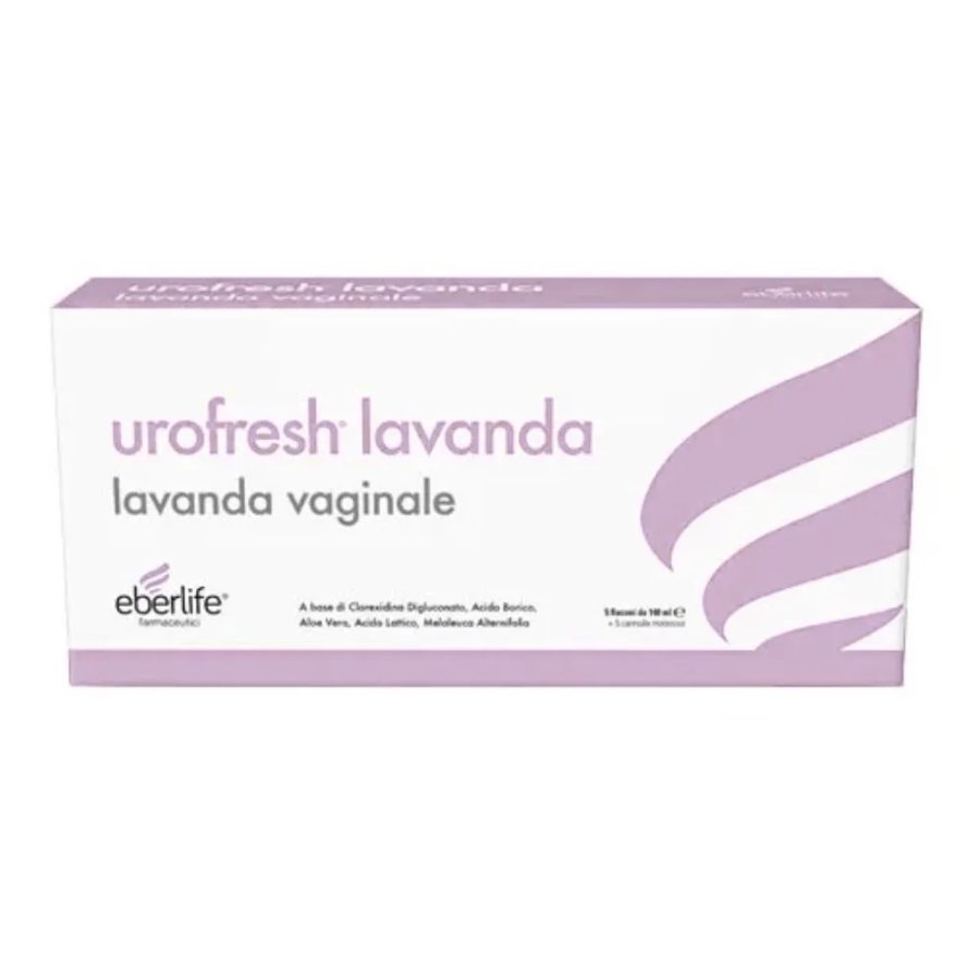 Urofresh Lavanda Vaginale, 5 Flaconi da 140 ml