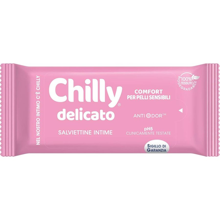 Chilly Salviettine Intime Delicato, 12 pezzi Chilly Salviettine Intime Delicato, 12 pezzi