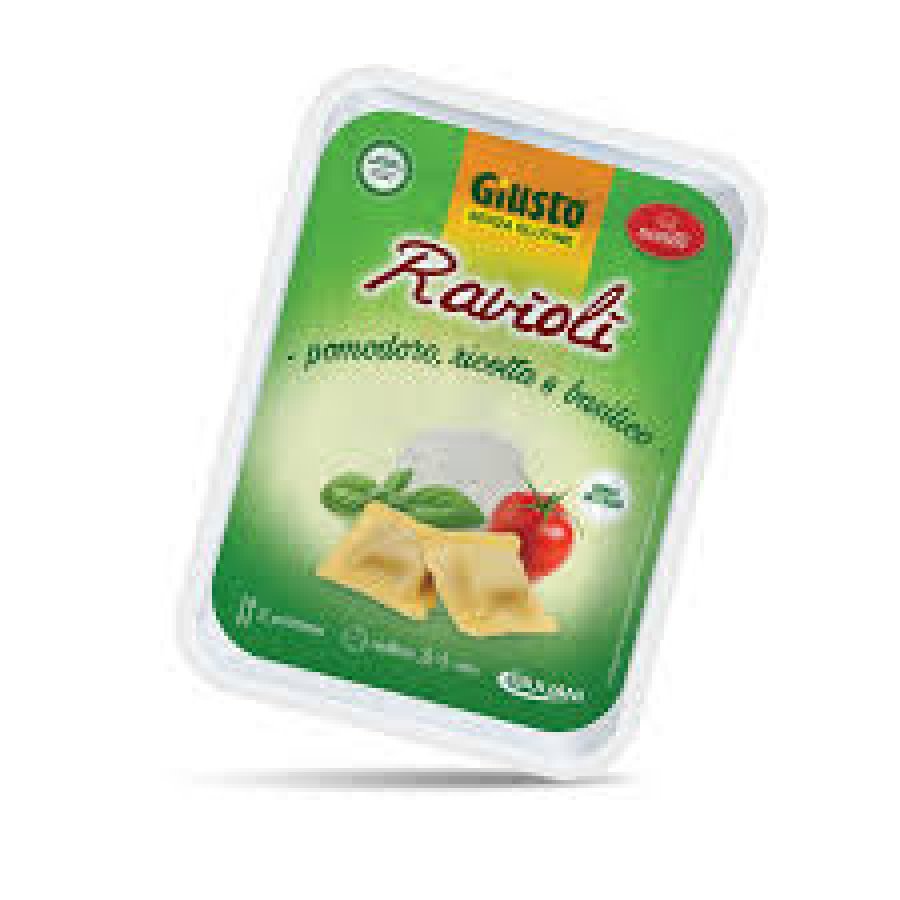 Giusto Senza Glutine Ravioli Pomodoro e Ricotta 250g - Pasta all’Uovo Ripiena Senza Glutine e Lattosio